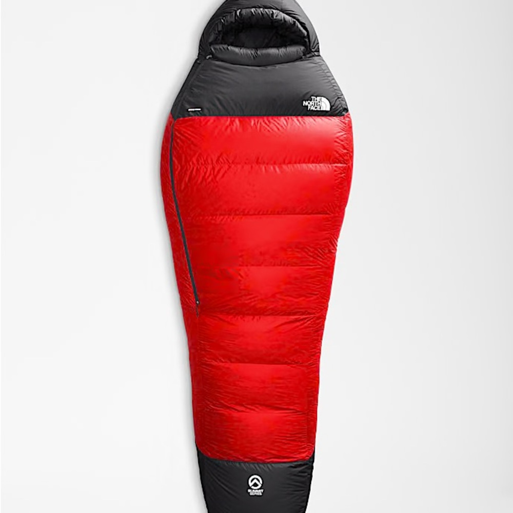 The North Face Bold Red and Black Mummy Sleeping Bag